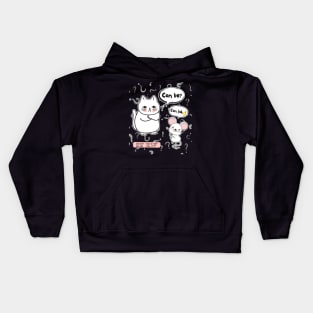 Can Bo Can Lah Singlish - Cat And Rat Conversation Kids Hoodie